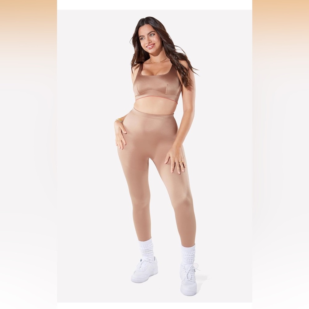 YITTY Headliner Shaping High Waist Leggings NWT,Brown Sugar